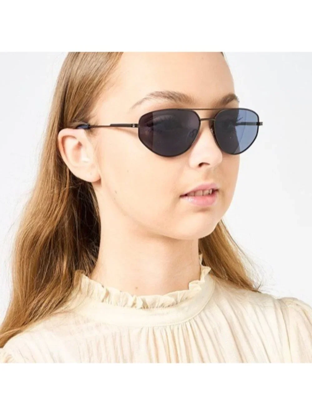 DKNY DK117S 001 Sunglasses Black Square Frame, Brown Lenses